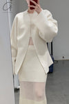SWAYING/KNIT Seamless Wool Oversized Cardigan SW212SZ17